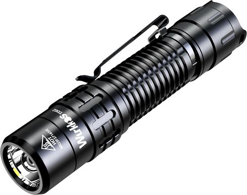 Wurkkos TD02 Led Flashlight, Super Bright Pocket Flashlights Rechargeable,High Lumens Tactical Flashlight EDC Flash Light with Type C Charging Port Tail Switch for Outdoor and Indoor Activities in Saudi Arabia