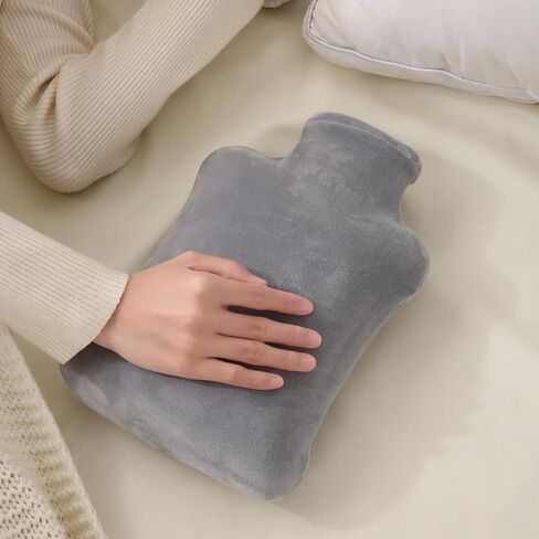 Hot Water Bottle with Soft Cover 2L Large Hot Water Bottle Rubber Hot Water Bag Hot Bag Pain Relief Shoulder Pain Relief Feet Warmer in Kuwait