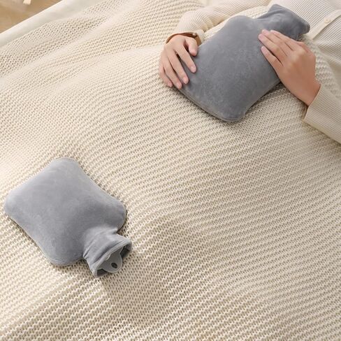 Hot Water Bottle with Soft Cover 2L Large Hot Water Bottle Rubber Hot Water Bag Hot Bag Pain Relief Shoulder Pain Relief Feet Warmer in Kuwait