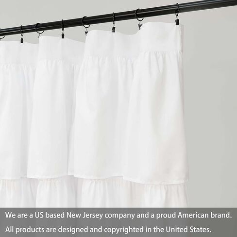 DriftAway Semi Sheer Linen Blend Textured Window Curtains Ruffle 2 Panels 84 Inch Chic Farmhouse Vintage for Bedroom Living Room Children Light Filtering Rod Pocket Drapes in Kuwait