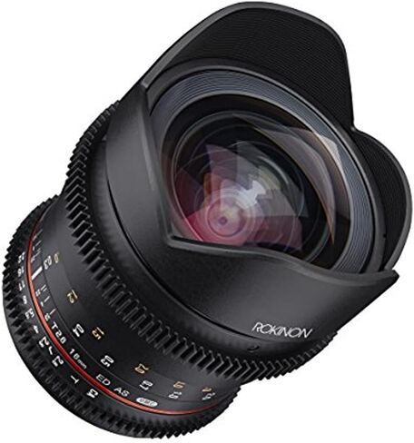 Rokinon 16-16mm f/2.6-22 Prime Fixed T2.6 Full Frame Cine Wide Angle Lens for Sony E-Mount, Black (FFDS16M-NEX) in Saudi Arabia
