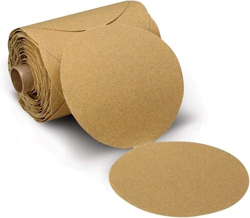 أسطوانة أسطوانة ورقية 3M(TM) Stikit(TM) 236U، وزن C، ملحق لاصق حساس للضغط (PSA)، أكسيد الألومنيوم، قطر 15.24 سم، شبكة P150، ذهبي (عبوة من 1) in Saudi Arabia
