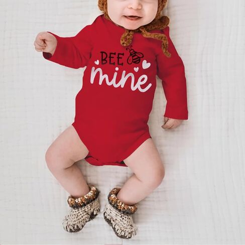 CM C&M WODRO Newborn Baby Boy Valentines Day Onesie Long Sleeve Cupids Wingman Bodysuit Romper Jumpsuit Infant Outfit Clothes in Kuwait