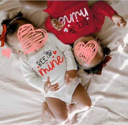 CM C&M WODRO Newborn Baby Boy Valentines Day Onesie Long Sleeve Cupids Wingman Bodysuit Romper Jumpsuit Infant Outfit Clothes in Kuwait