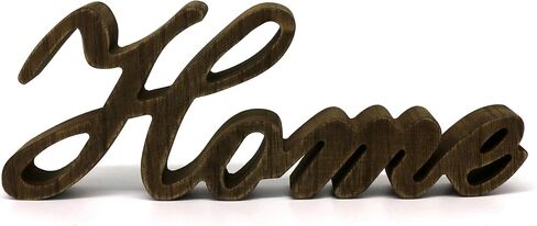 CVHOMEDECO. Matt Black Wooden Words Sign Free Standing Home Desk/Table/Shelf/Home Wall/Office Decoration Art, 11-3/4 x 4-1/4 x 1 Inch in Saudi Arabia