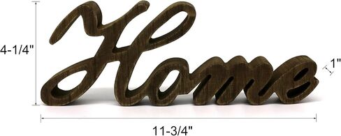 CVHOMEDECO. Matt Black Wooden Words Sign Free Standing Home Desk/Table/Shelf/Home Wall/Office Decoration Art, 11-3/4 x 4-1/4 x 1 Inch in Saudi Arabia