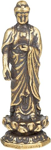 Mini Buddha Statue,Pocket Buddah Statue-Small Buddha Figurine,Zen Buda Statue,Cute Buddha Sculpture,Sitting Buddha,Meditation Meditating Buddha-Copper Bronze Buddha-Retro Style Handmade for Home Decor in Kuwait