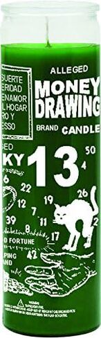 INDIO 7 Day Glass Candle Money Drawing - Green in Saudi Arabia