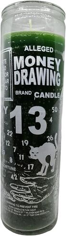 INDIO 7 Day Glass Candle Money Drawing - Green in Saudi Arabia