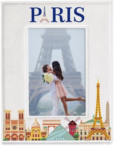 إطار صورة KATE POSH Paris، عطلة عائلية في باريس، زفاف، خطوبة، ديكور باريس، إطار صورة برج إيفل (5x7-أفقي) in Saudi Arabia