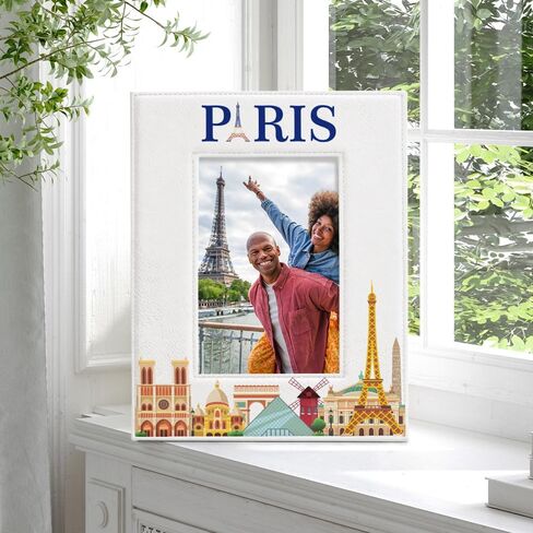 إطار صورة KATE POSH Paris، عطلة عائلية في باريس، زفاف، خطوبة، ديكور باريس، إطار صورة برج إيفل (5x7-أفقي) in Saudi Arabia