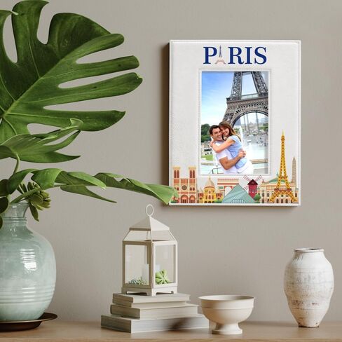 إطار صورة KATE POSH Paris، عطلة عائلية في باريس، زفاف، خطوبة، ديكور باريس، إطار صورة برج إيفل (5x7-أفقي) in Saudi Arabia