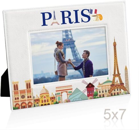 إطار صورة KATE POSH Paris، عطلة عائلية في باريس، زفاف، خطوبة، ديكور باريس، إطار صورة برج إيفل (5x7-أفقي) in Saudi Arabia