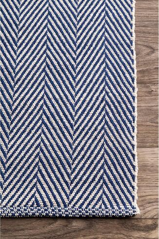 nuLOOM Hand Loomed Kimberley Area Rug, 6x9, Navy in Saudi Arabia