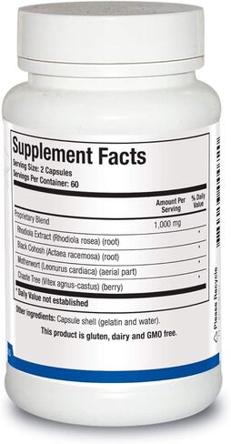 Biotics Research BioPause AM انقطاع الطمث، صحة المرأة، مزيج عشبي لدعم التوازن الهرموني الطبيعي، 120 كبسولة in Kuwait