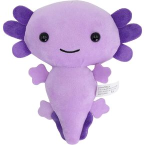 Nohito 7.9'' Kawaii Axolotl Plush Toy Soft Stuffed Animal Grey Axolotl Plushie Pillow Toys Doll (7.9'', Grey)