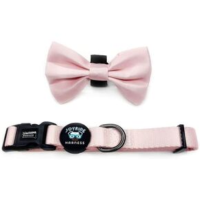 Joyride Harness Dog Collar with Removable Bowtie - Adjustable and Breathable for All Dog Breeds, Strong D-Ring and Heavy Duty Buckle, for Pet Lovers