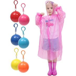 برينهيل بونشو مطر للاستعمال مرة واحدة للاطفال، مغلفة بشكل فردي، معاطف مطر بلاستيكية شفافة، بونشو طوارئ in Kuwait