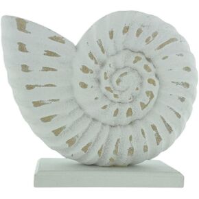 The Bridge Collection Whitewashed Wooden Figurine Coastal Nautical Unique Home Beach Decor (Starfish)