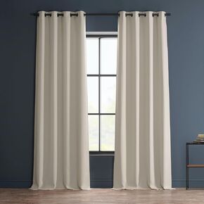 HPD Half Price Drapes Grommet Linen Curtains 84 Inches Long Room Darkening Curtains for Bedroom & Living Room (1 Panel), 50W x 84L, Birch in Kuwait