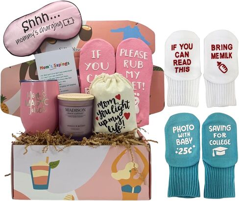 Silly Obsessions Gift Box for New Mom, Pregnant Mom, Great Gift Basket Set for Baby Shower, Pregnant Women, Daughter, Wife, Friends, Mom to be. (Pregnant Mom) in Kuwait