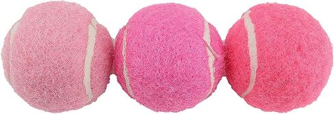 Midlee Mini 1.5" Squeaky Dog Tennis Balls- Pink- Set of 6 in Saudi Arabia