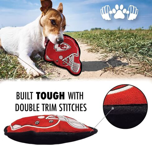 The 1st Ever Tough but Smooth Dog Toy NFL Buffalo Bills Football Helmet Tough Pet Toy. A Premium Quality Doggie Toy with Built-in Squeaker. Sports Fans Favorite Chew Toy in Saudi Arabia