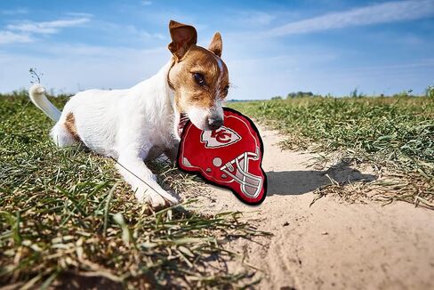 The 1st Ever Tough but Smooth Dog Toy NFL Buffalo Bills Football Helmet Tough Pet Toy. A Premium Quality Doggie Toy with Built-in Squeaker. Sports Fans Favorite Chew Toy in Saudi Arabia
