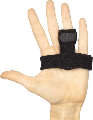 Vive Trigger Finger Splint Brace - Middle, Pinky, Pointer, Ring and Thumb Support - Palm Strap Included - Straighten Curved or Broken Fingers - Adjustable, Breathable Fit - Aluminum Pain Relief Guard in Saudi Arabia