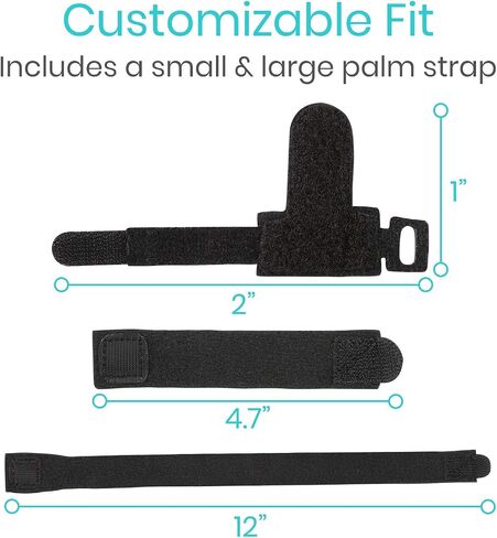 Vive Trigger Finger Splint Brace - Middle, Pinky, Pointer, Ring and Thumb Support - Palm Strap Included - Straighten Curved or Broken Fingers - Adjustable, Breathable Fit - Aluminum Pain Relief Guard in Saudi Arabia