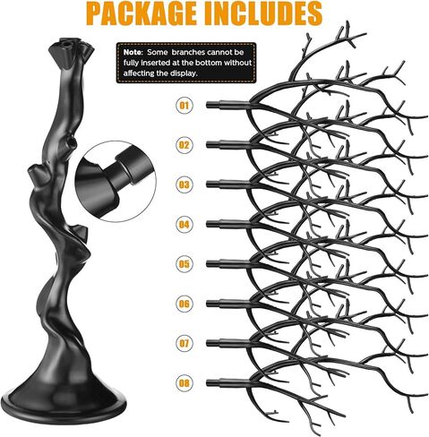 Ysleen 2 قطعة شجرة صناعية للطاولة المركزية لشجرة عيد الفصح وحفلات عيد الميلاد وديكور المنزل الداخلي والخارجي 23.6 بوصة (أسود) in Kuwait