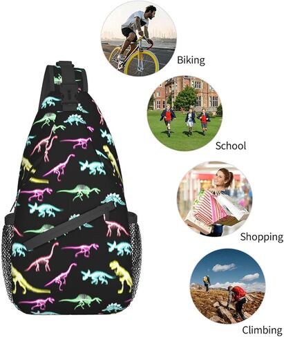 دبليو دي بي اس يو اكس اي  ان شنطة كتف كروس خفيفة الوزن بحزام واحد للنساء والرجال، شنطة ظهر كاجوال على الصدر in Kuwait