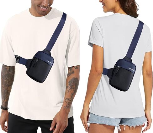 Mini Sling Bag Men Small Crossbody Bag Women Fanny Packs Casual Phone Chest Bag Waterproof Slim Personal Pocket Bag Backpack for Travel Hiking in Kuwait