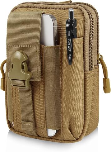 HAWEEL التكتيكية الخصر الحقيبة فائدة EDC مول الخصر حزام حقيبة الهاتف الحقيبة الحافظة محفظة حمل مقسم حقيبة للهواتف الذكية ، أدوات in Kuwait
