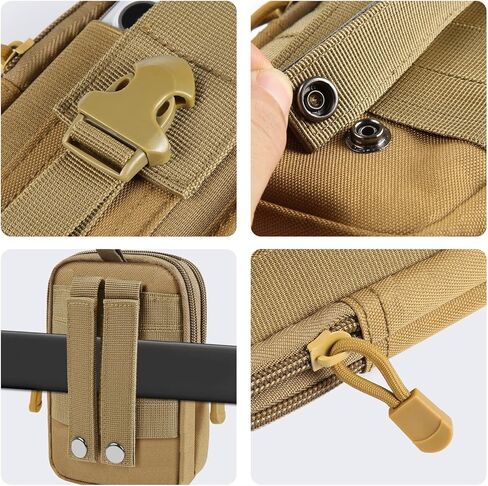 HAWEEL التكتيكية الخصر الحقيبة فائدة EDC مول الخصر حزام حقيبة الهاتف الحقيبة الحافظة محفظة حمل مقسم حقيبة للهواتف الذكية ، أدوات in Kuwait