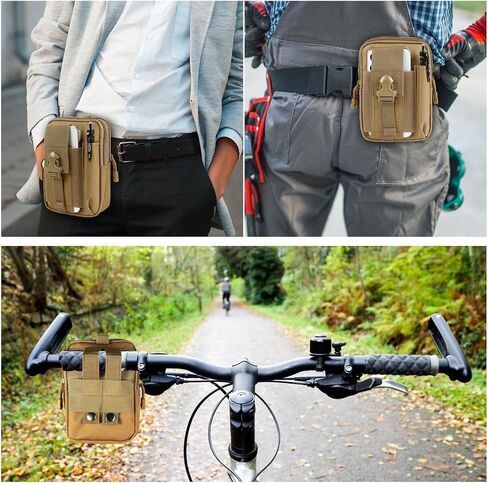 HAWEEL التكتيكية الخصر الحقيبة فائدة EDC مول الخصر حزام حقيبة الهاتف الحقيبة الحافظة محفظة حمل مقسم حقيبة للهواتف الذكية ، أدوات in Kuwait