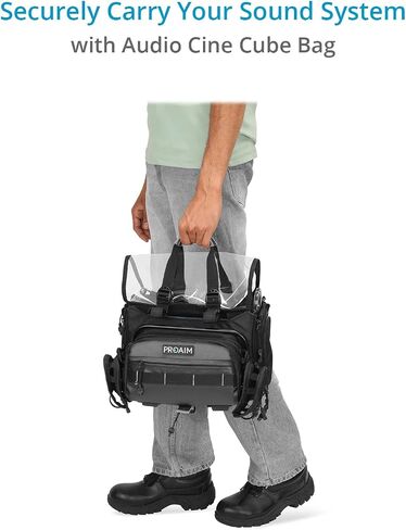PROAIM Audio Cine Cube Bag w Top Clear TPU. For Sound Mixers & Wireless Receivers. (P-CBAM-01) in Saudi Arabia