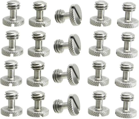 Steel Screws 3/8" Tripod Quick Release QR Plate Camera Flathead Slot Stainless SS Ideal for Manfrotto/Sachtler (3) in Saudi Arabia