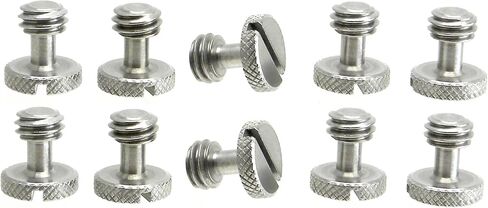 Steel Screws 3/8" Tripod Quick Release QR Plate Camera Flathead Slot Stainless SS Ideal for Manfrotto/Sachtler (3) in Saudi Arabia