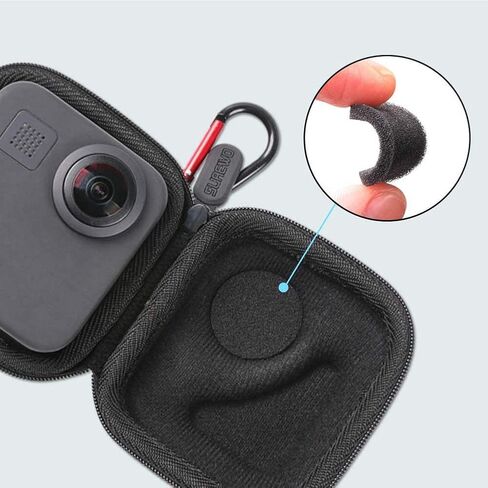 PCTC Mini Carry Case Portable Protective Carrying Pocket Storage Case Box Travel Bag for GoPro Max Action Camera, fit with Boxes Accessory for Go pro Max in Saudi Arabia