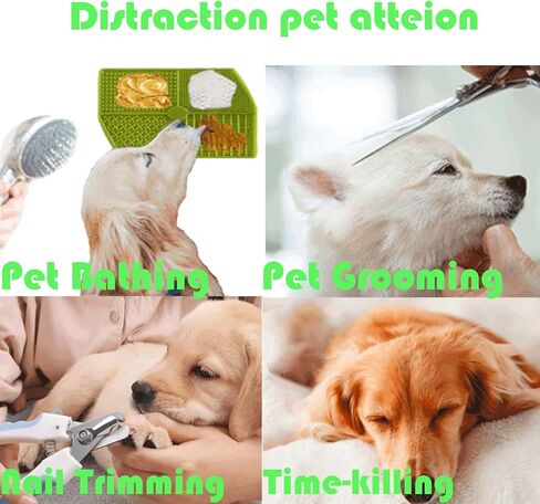 وسادة لعق لعق الكلاب، حصيرة لعق الاستحمام والاستمالة، وحدة تغذية بطيئة للكلاب، تخفيف الملل والقلق لدى الكلاب، حصيرة طعام من السيليكون خالية من مادة BPA للكلاب الأليفة والكلاب in Kuwait