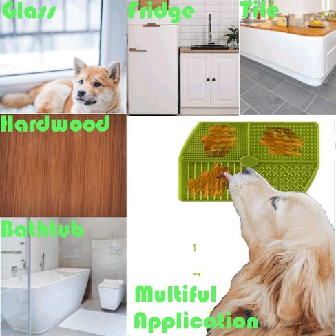 وسادة لعق لعق الكلاب، حصيرة لعق الاستحمام والاستمالة، وحدة تغذية بطيئة للكلاب، تخفيف الملل والقلق لدى الكلاب، حصيرة طعام من السيليكون خالية من مادة BPA للكلاب الأليفة والكلاب in Kuwait