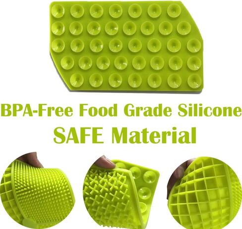 وسادة لعق لعق الكلاب، حصيرة لعق الاستحمام والاستمالة، وحدة تغذية بطيئة للكلاب، تخفيف الملل والقلق لدى الكلاب، حصيرة طعام من السيليكون خالية من مادة BPA للكلاب الأليفة والكلاب in Kuwait