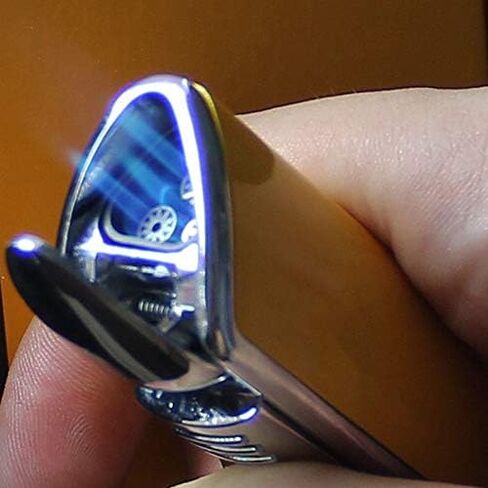 Cigar Lighter, Yellow Triple 3 Jet Flame Refillable Butane Torch Lighter with Punch in Saudi Arabia