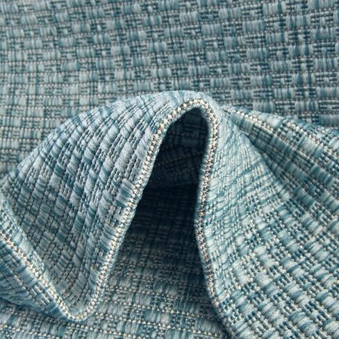 Rugs.com سجادة مجموعة صلبة للأماكن الخارجية - سجادة مسطحة من الزبرجد بطول 6 أقدام مثالية للممرات والمداخل in Kuwait