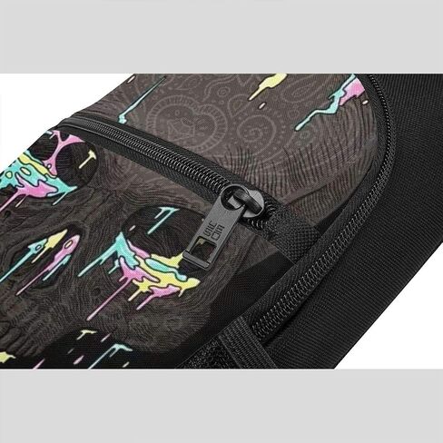 Sugar Horror Skull Printed Sling Backpack,Travel Hiking Shoulder Bag Men's Casual Chest Bag in Saudi Arabia