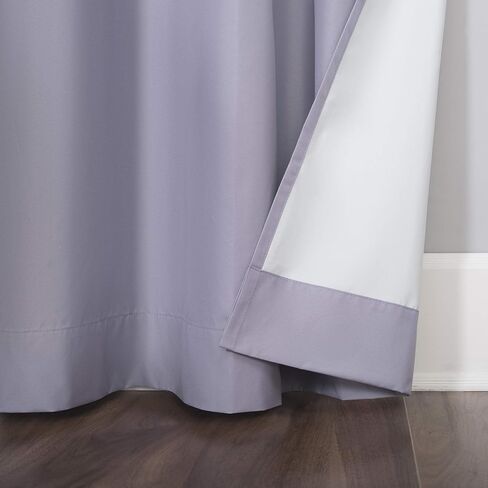 Sun Zero Halton Bright Vibes Total Blackout Grommet Curtain Panel, 40" x 63", Lavender in Saudi Arabia