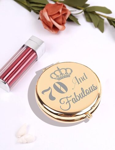 هدية عيد الميلاد السبعين للنساء، مرآة مكياج 70، مرآة مكياج لعيد الميلاد السبعين، مرآة مكياج عمرها 70 عامًا، 70 حقيبة مكياج لعيد الميلاد، مرآة مدمجة لعيد الميلاد السبعين، مرآة عيد ميلاد السبعين للنساء، فكرة عيد ميلاد السبعين in Kuwait