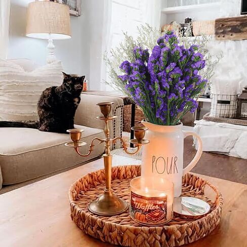 CITYES Artificial Flower Forget-me-not deep Purple Valentine Grass in Kuwait