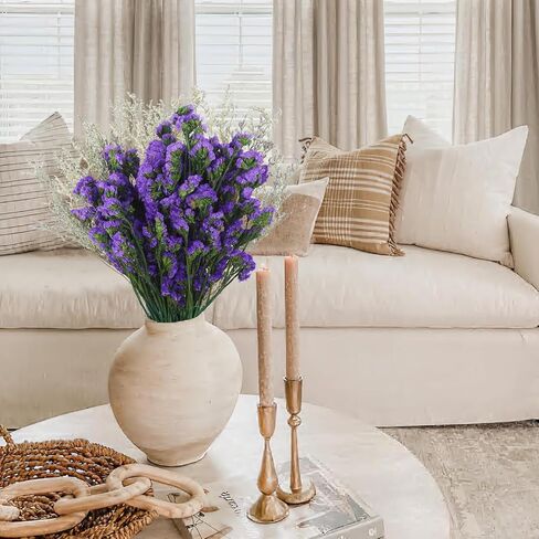 CITYES Artificial Flower Forget-me-not deep Purple Valentine Grass in Kuwait